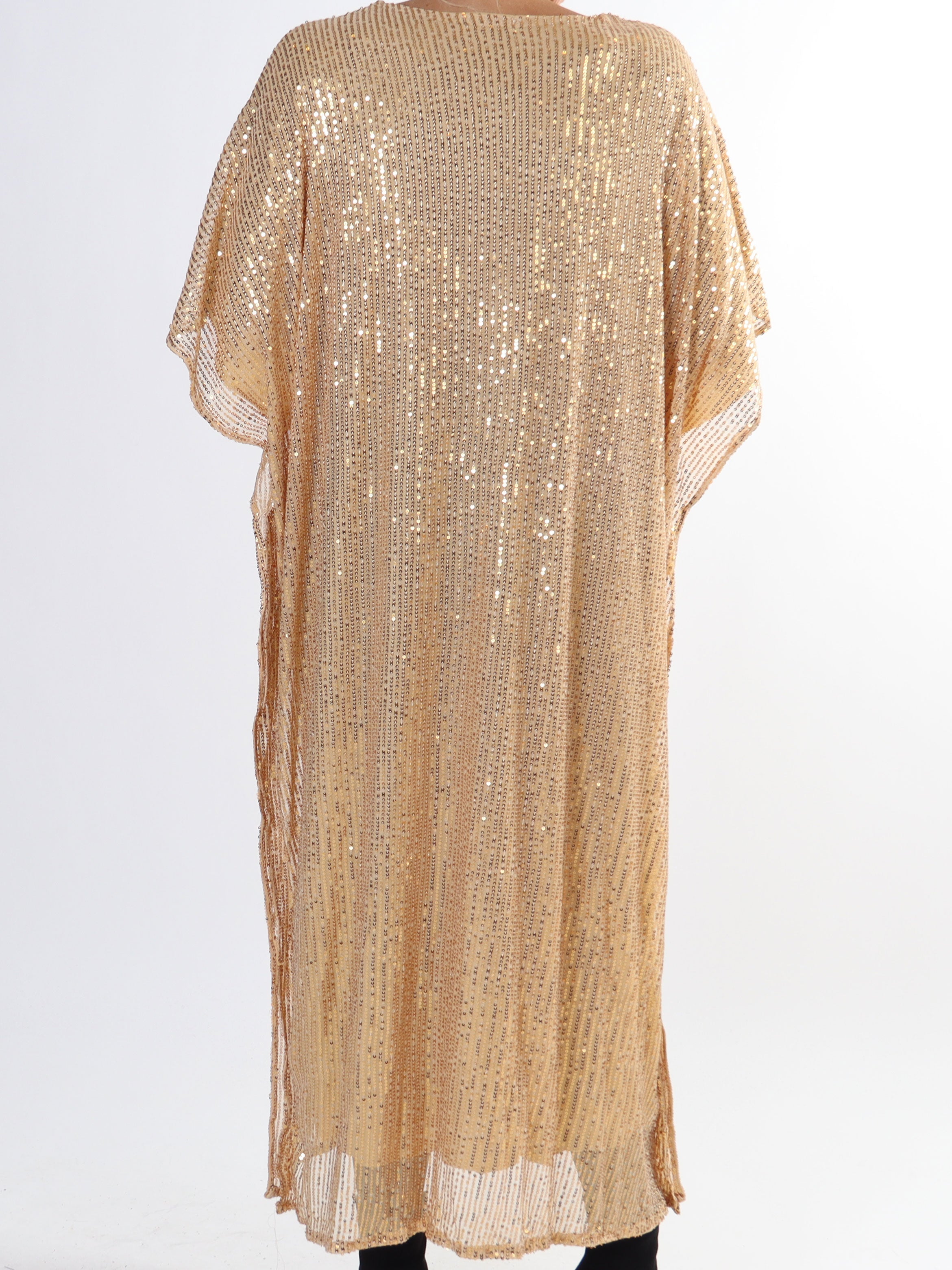 Azmina Long - Lång plus size-tunika med paljetter